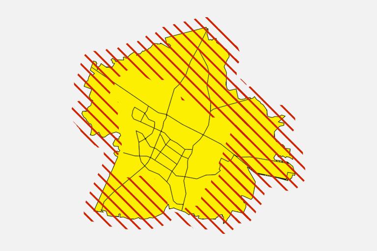 mapa podmiejska